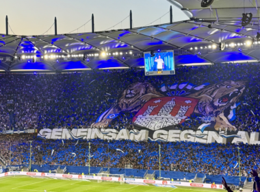 Choreographie der Fanszene des HSV, Foto von Henri Klein