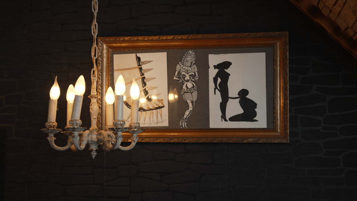 Bild mit erotischen Darstelllungen, Foto von Veronika Fecht