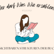 Zeichnung: Mädchen mit Buch, erstellt von Alina Czerwinski