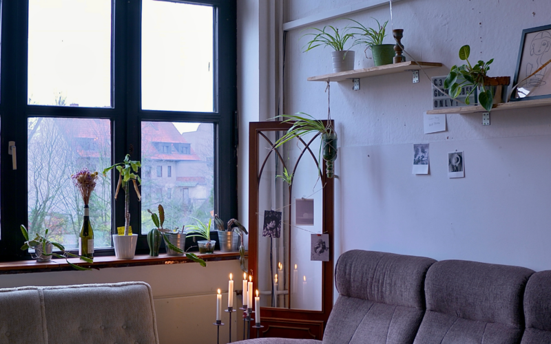 Sitzecke im Carolo Campus Café in Braunschweig, Foto von Sophia Rüther