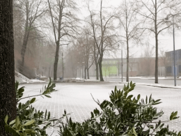 Ostfalia Campus Salzgitter im Winter, Foto Ostfalia
