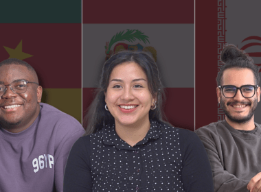 Titelbild: Wilfried, Ursula und Meytee sind internationale Studierende in Deutschland. Foto: Claudett Minaya Vialet